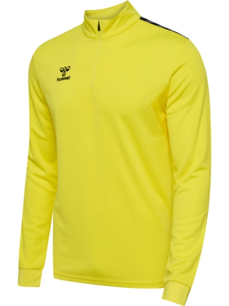 Hummel Authentic Half Zip Sweat - Blazing yellow